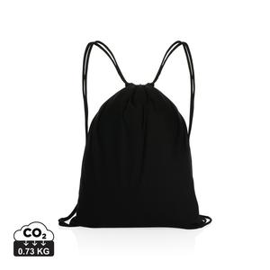 Impact AWARE™ recycled cotton drawstring backpack 145g